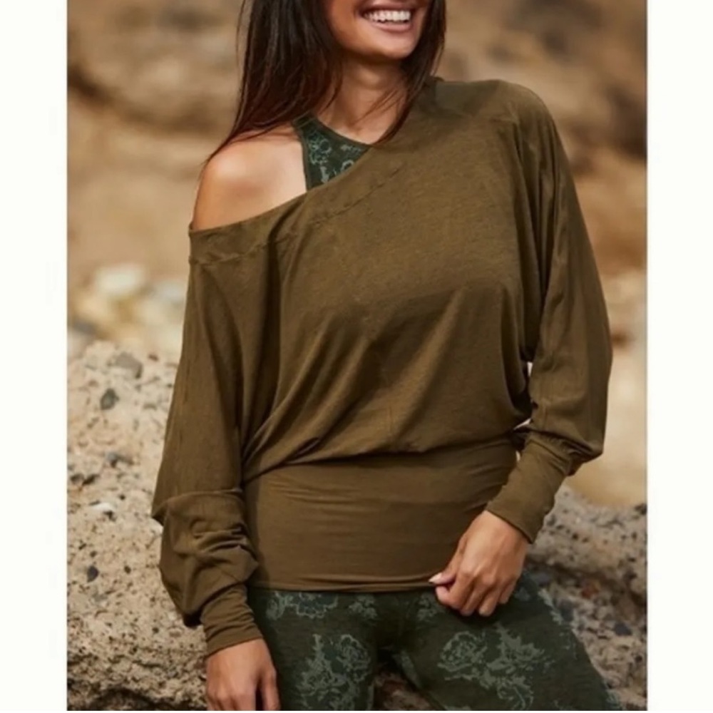 Olive Off-Shoulder Women’s Top